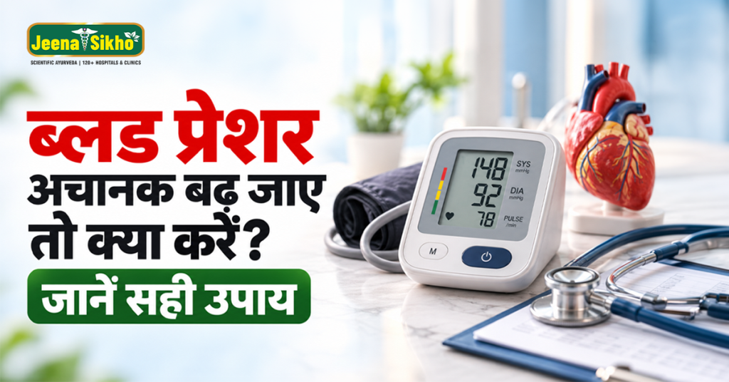 ब्लड प्रेशर अचानक बढ़ जाए तो क्या करें